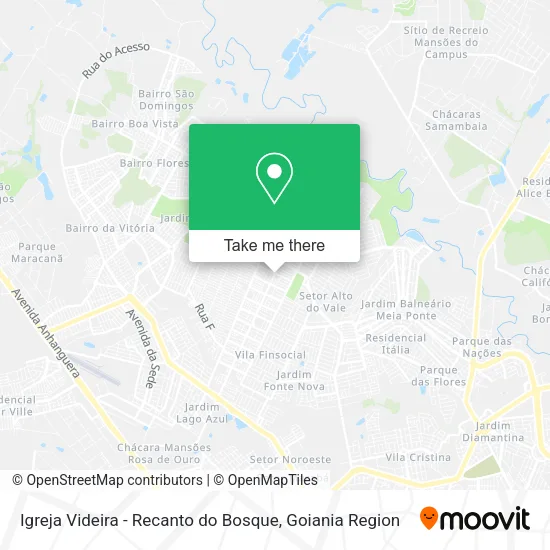 Igreja Videira - Recanto do Bosque map