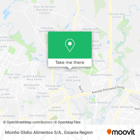Moinho Globo Alimentos S/A. map