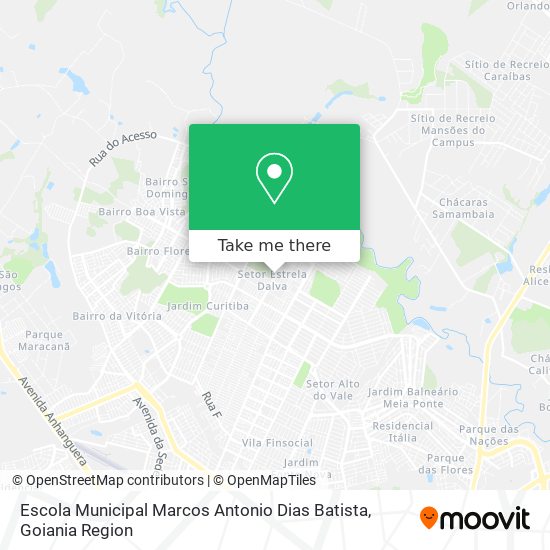 Mapa Escola Municipal Marcos Antonio Dias Batista