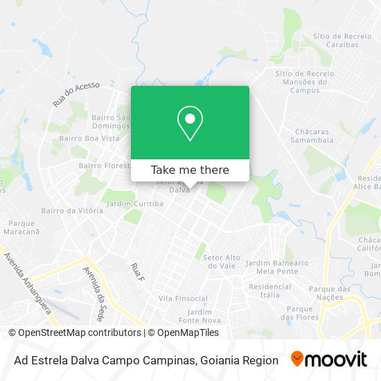 Ad Estrela Dalva Campo Campinas map
