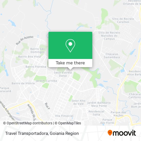 Mapa Travel Transportadora