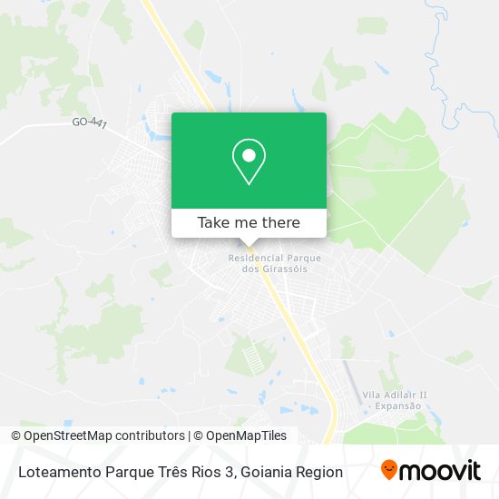 Loteamento Parque Três Rios 3 map