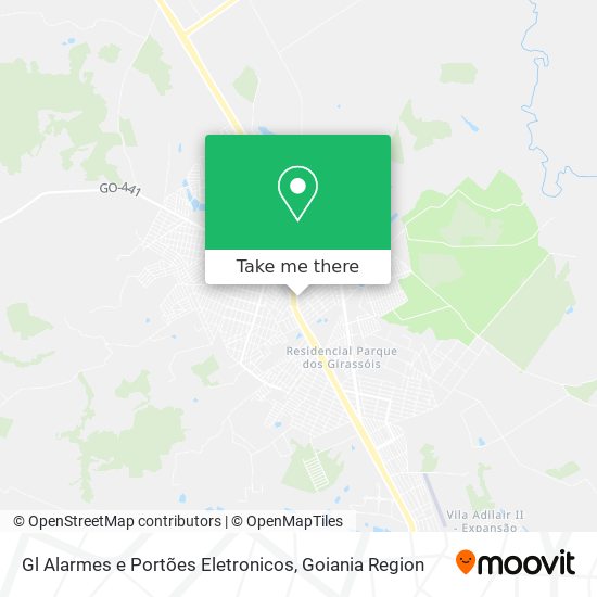 Gl Alarmes e Portões Eletronicos map