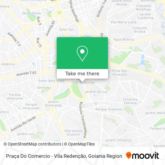Praça Do Comercio - Vila Redenção map