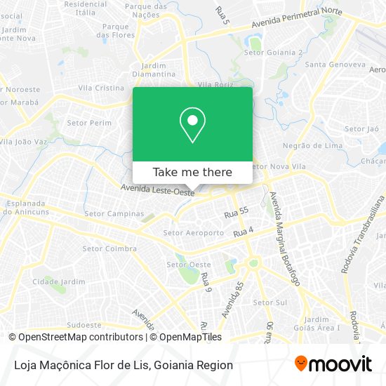 Loja Maçônica Flor de Lis map