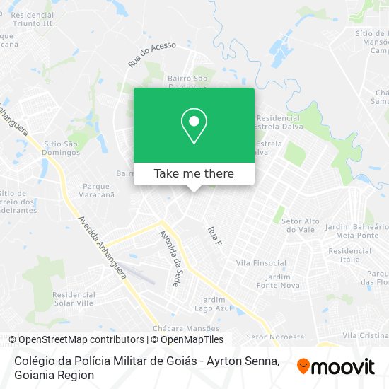 Colégio da Polícia Militar de Goiás - Ayrton Senna map