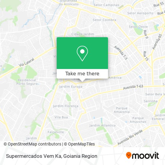 Mapa Supermercados Vem Ka