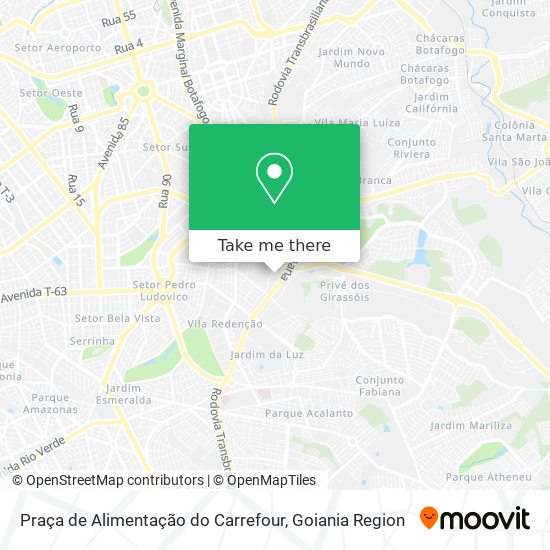 Mapa Praça de Alimentação do Carrefour