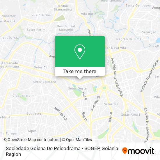 Sociedade Goiana De Psicodrama - SOGEP map