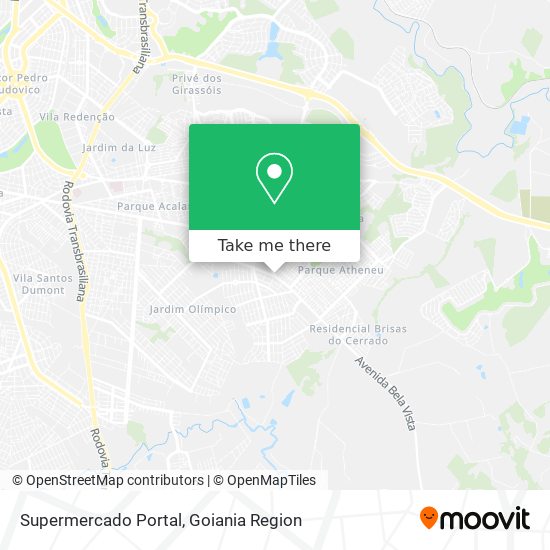 Supermercado Portal map