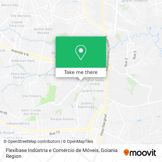 Mapa Flexibase Indústria e Comércio de Móveis