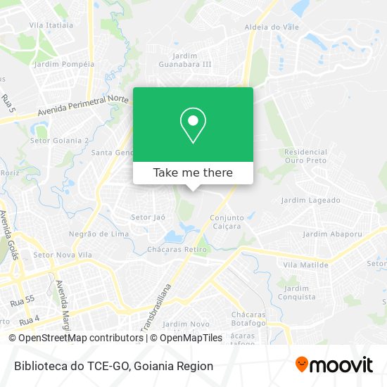 Biblioteca do TCE-GO map