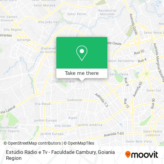 Estúdio Rádio e Tv - Faculdade Cambury map