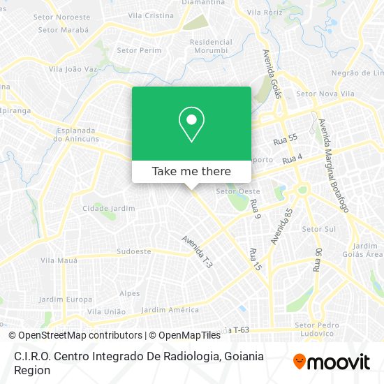 C.I.R.O. Centro Integrado De Radiologia map
