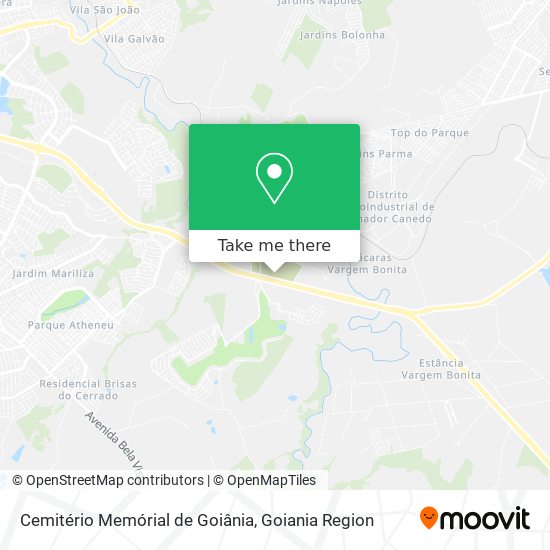 Mapa Cemitério Memórial de Goiânia