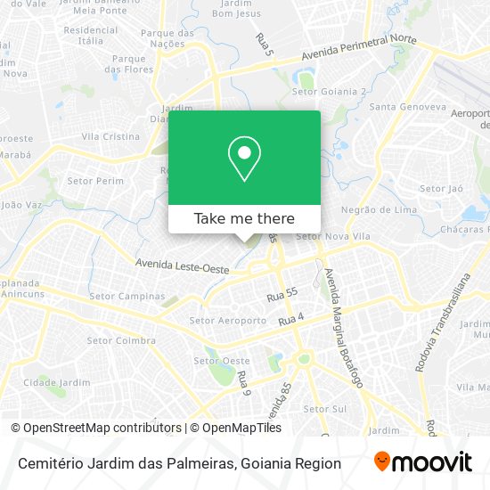 Cemitério Jardim das Palmeiras map
