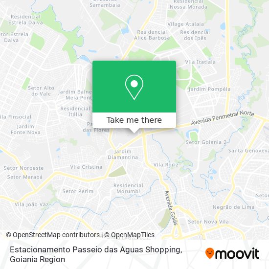 Estacionamento Passeio das Aguas Shopping map