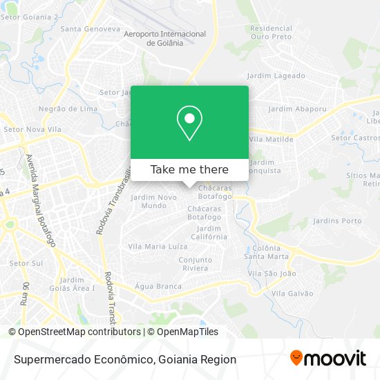 Supermercado Econômico map