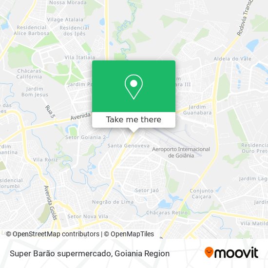 Mapa Super Barão supermercado