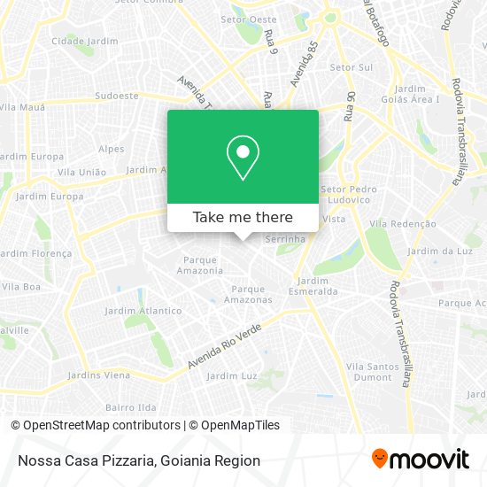 Mapa Nossa Casa Pizzaria