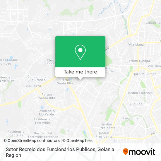 Setor Recreio dos Funcionários Públicos map