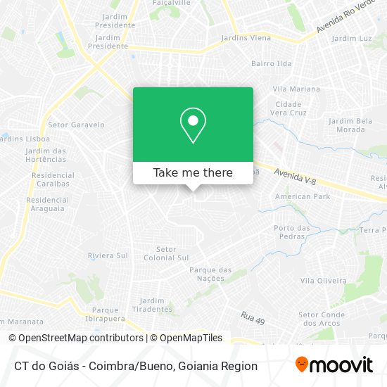 Mapa CT do Goiás - Coimbra/Bueno