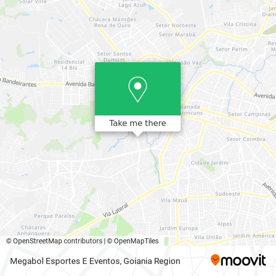 Megabol Esportes E Eventos map