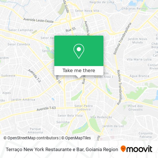 Mapa Terraço New York Restaurante e Bar
