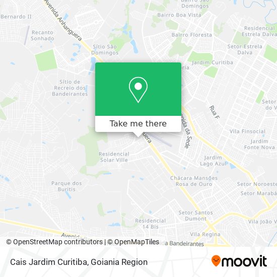 Cais Jardim Curitiba map