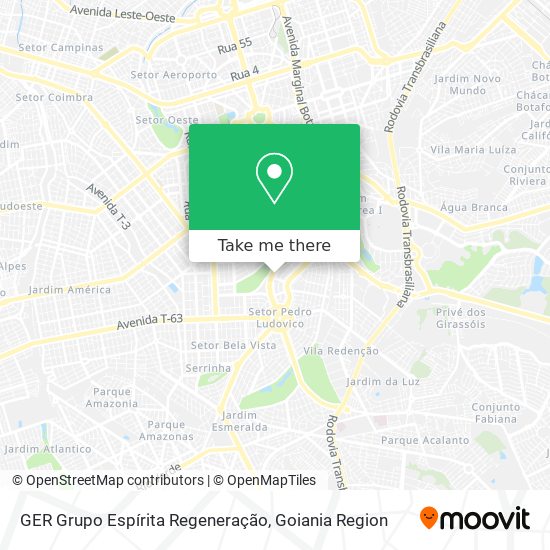 GER Grupo Espírita Regeneração map