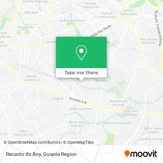 Recanto do Boy map