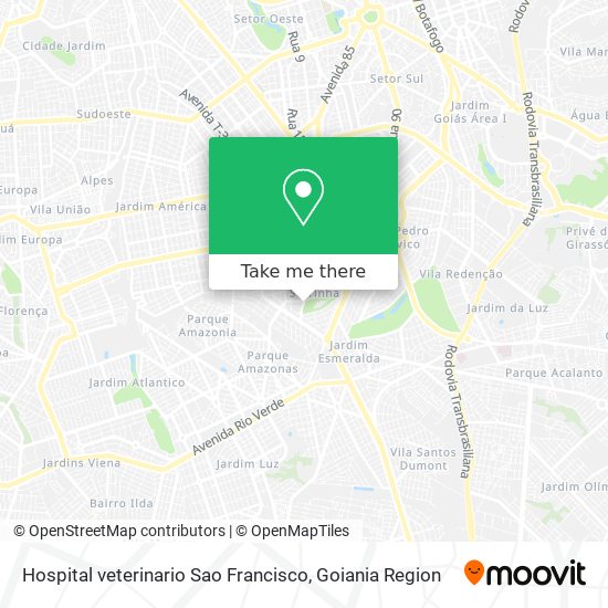 Hospital veterinario Sao Francisco map