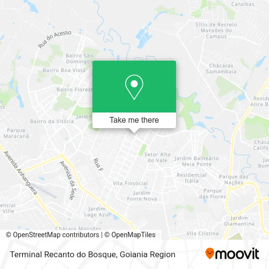 Mapa Terminal Recanto do Bosque