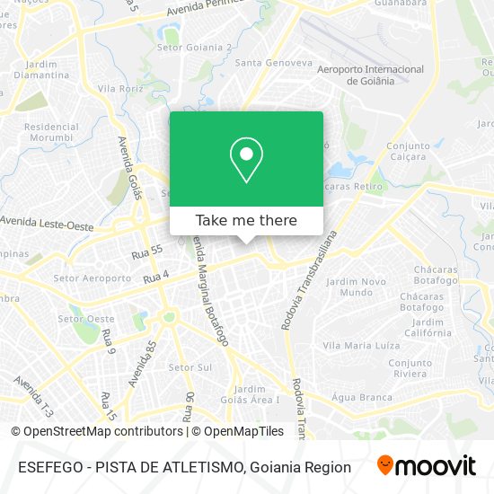 ESEFEGO - PISTA DE ATLETISMO map