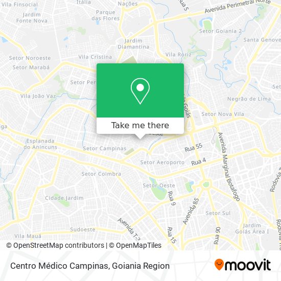 Mapa Centro Médico Campinas