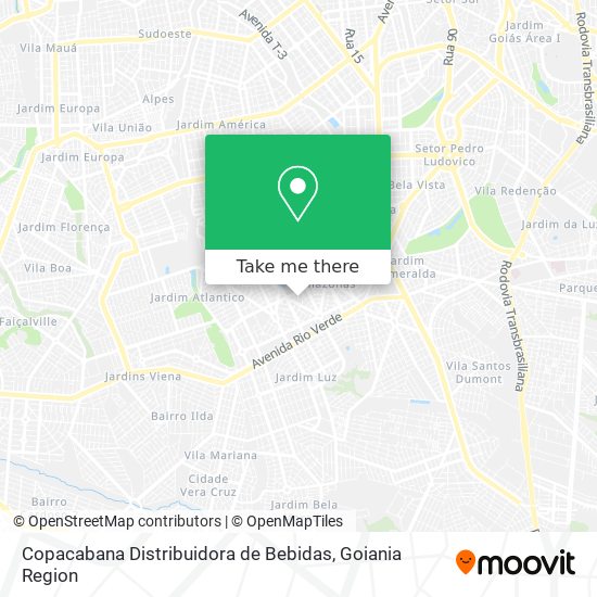 Copacabana Distribuidora de Bebidas map