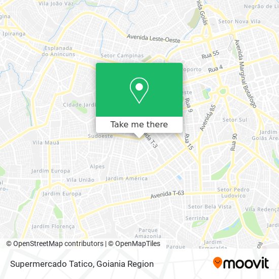 Supermercado Tatico map