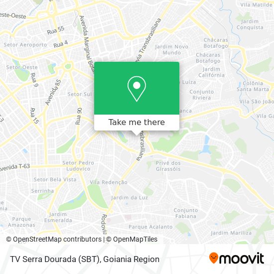 TV Serra Dourada (SBT) map
