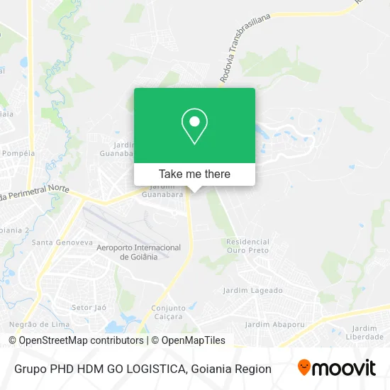 Mapa Grupo PHD HDM GO LOGISTICA