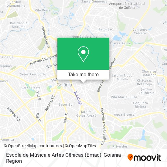 Escola de Música e Artes Cênicas (Emac) map