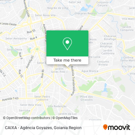 Mapa CAIXA - Agência Goyazes