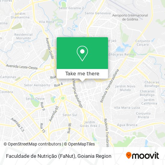 Mapa Faculdade de Nutrição (FaNut)