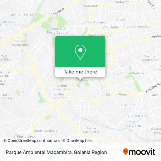 Parque Ambiental Macambira map