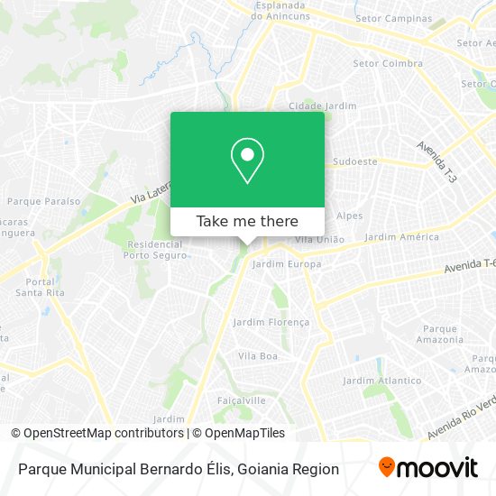 Parque Municipal Bernardo Élis map