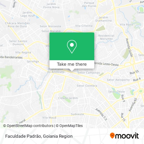 Mapa Faculdade Padrão