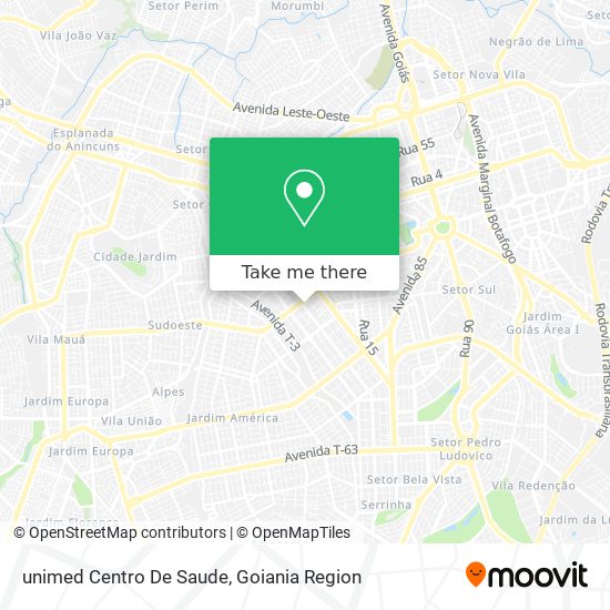 Mapa unimed Centro De Saude