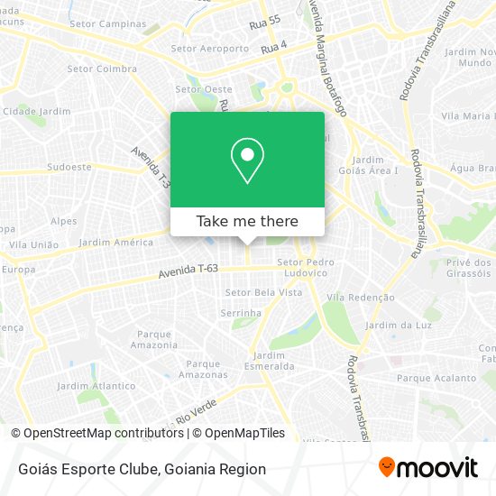 Mapa Goiás Esporte Clube