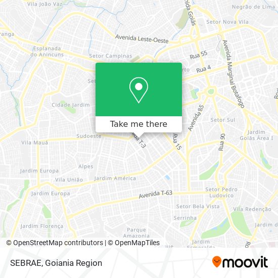 SEBRAE map