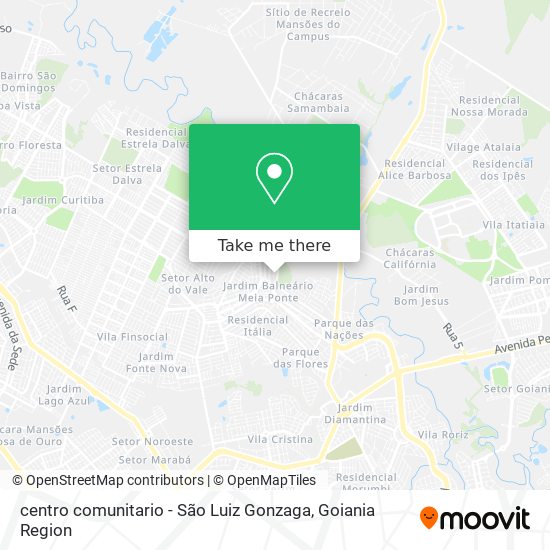 Mapa centro comunitario - São Luiz Gonzaga