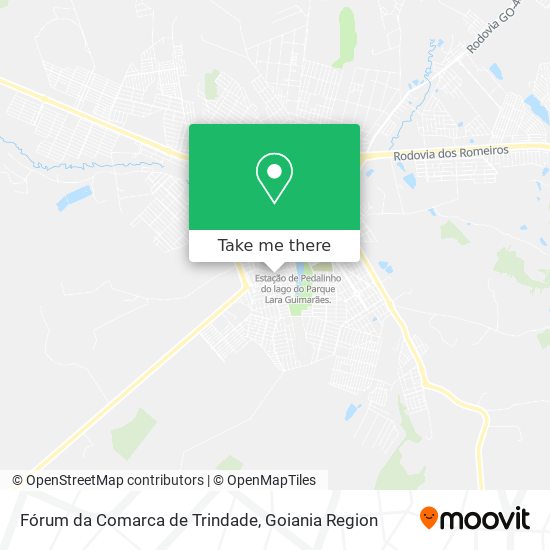 Mapa Fórum da Comarca de Trindade